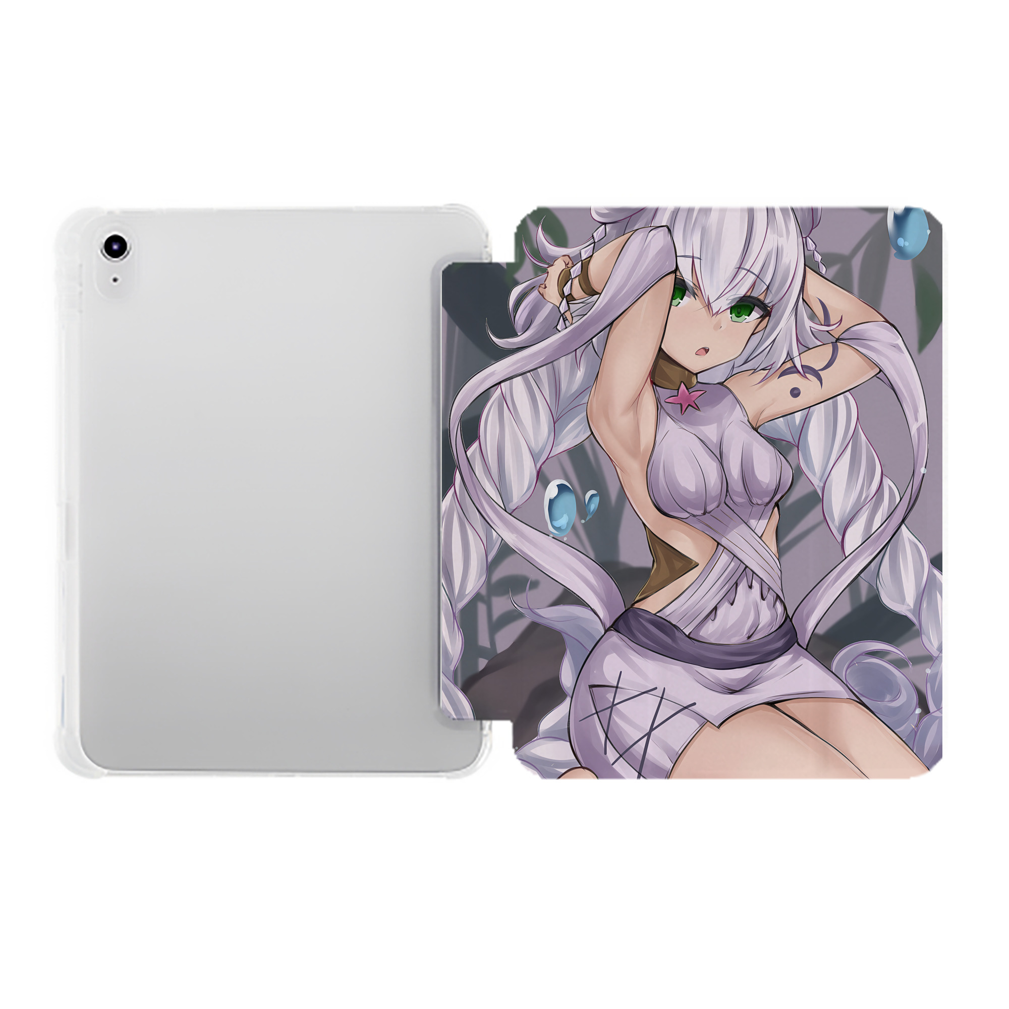 （画像用） 遊☆戯☆王 Yu-Gi-Oh! IPad ケース ペン収納付き 三つ折りスタンド PUレザー×シリコン 対応機種9.5/10.5/10.9インチ